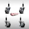 Service Caster 3'' SS Thermoplastic Rubber Wheel Swivel 1-1/8'' Expanding Stem Caster Set 2 Brakes, 4PK SCC-SSEX20S314-TPRB-2-TLB-2-118 - alternate 5